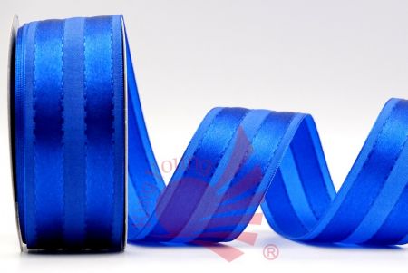 Matte & Glossy Woven Ribbon_royal blue